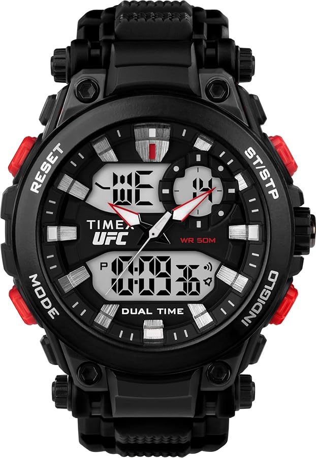 Amazon.com: Timex UFC Men's Impact 50mm Watch - Black Strap
